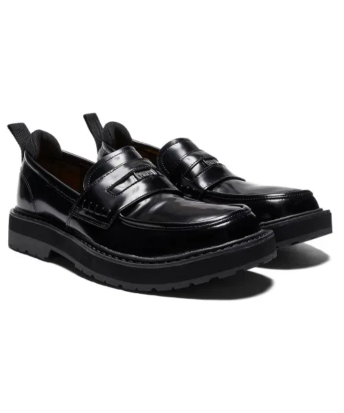 Унисекс кожаные лоферы ONITSUKA TIGER TIGER LOAFER чёрные