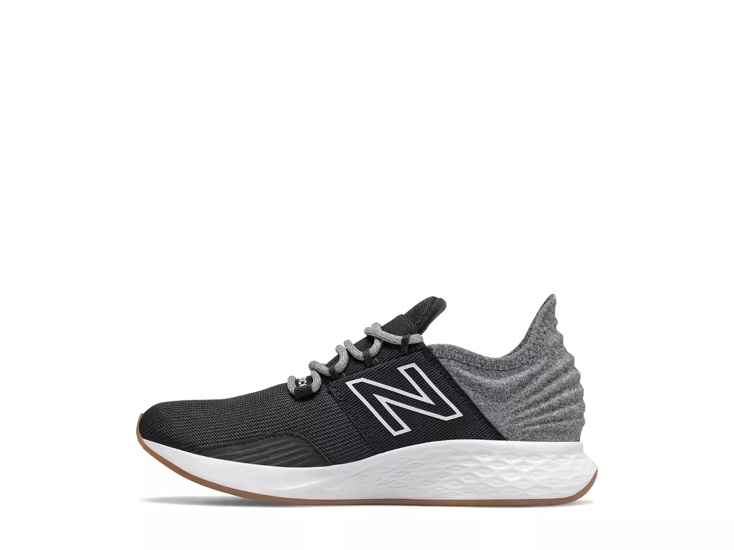 Беговая обувь Fresh Foam Roav - детская New Balance, Black/Grey — фото 2