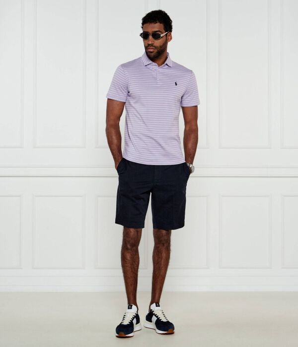 Рубашка поло Custom slim fit Polo Ralph Lauren, лавандовый — фото 2