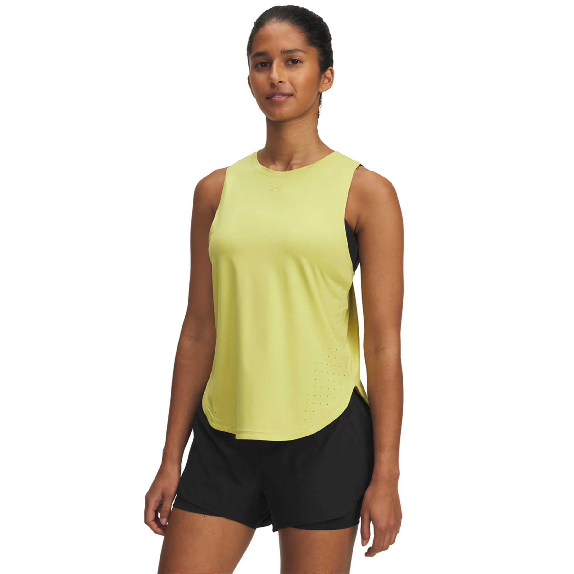 

Женская майка UA Launch Elite Tank Under Armour, желтый