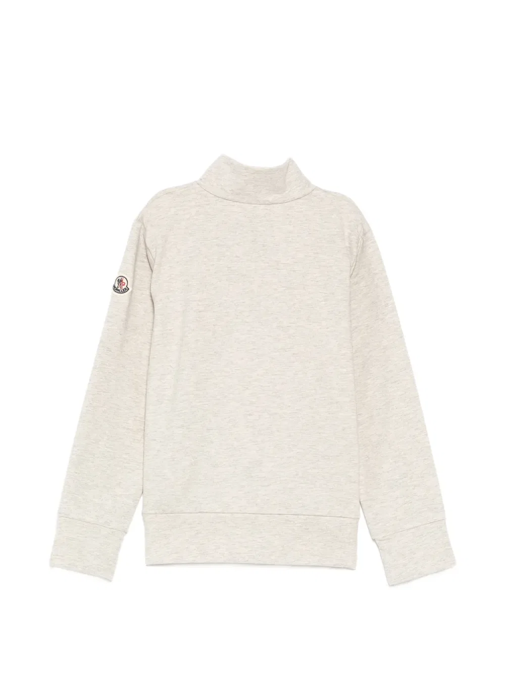 Свитер с логотипом и эмблемой Moncler Enfant, нейтральный — фото 2