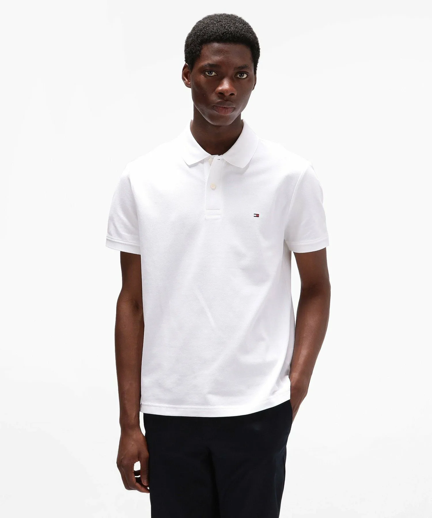 Обычная рубашка поло TOMMY HILFIGER, White YBR