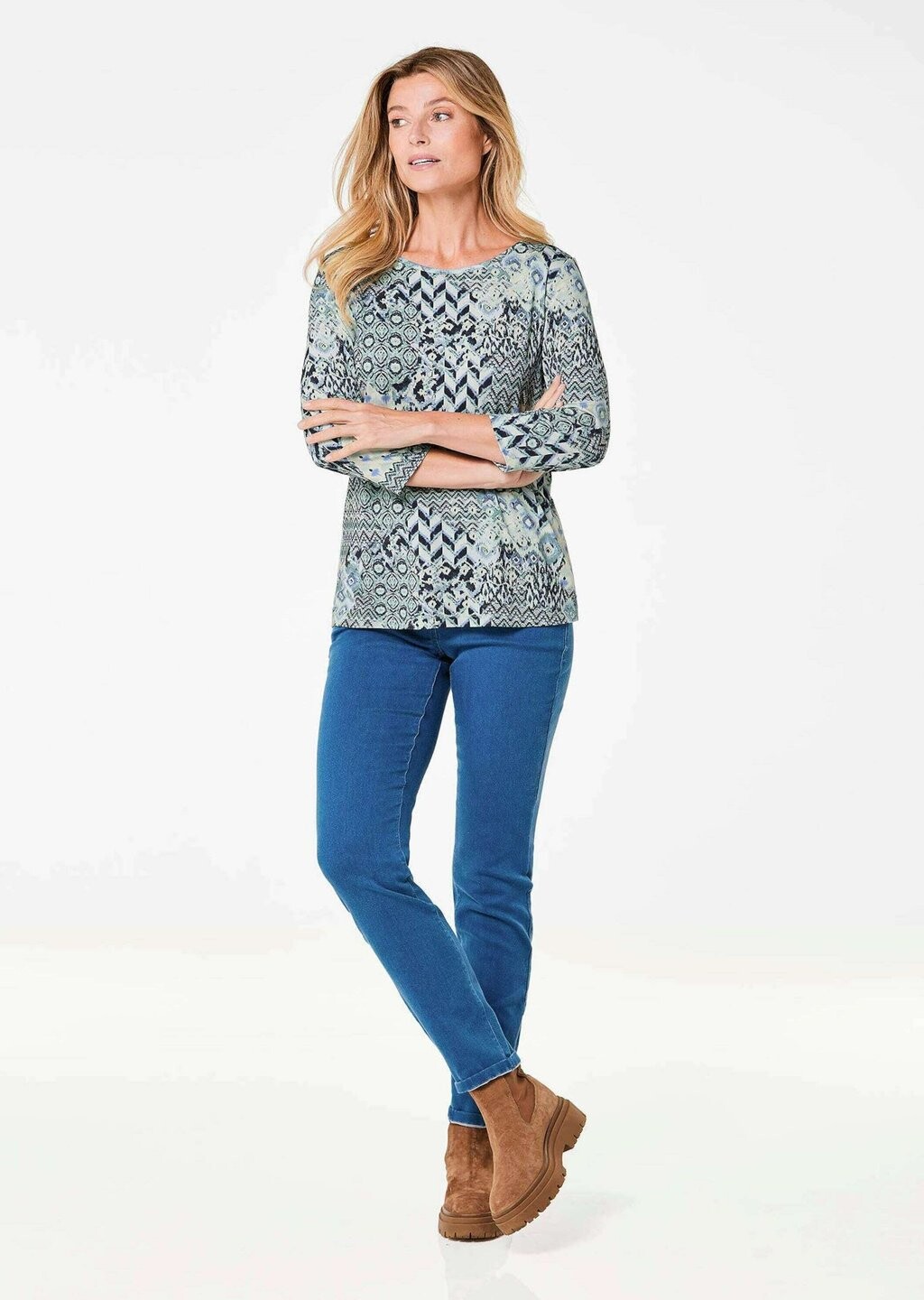 

Топ с длинными рукавами SHIRT GOLDNER, цвет Mottled Blue