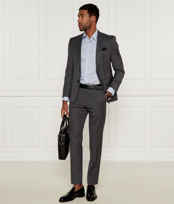 Футболка Boss H Рank S Kent C1 Slim Fit, синий — фото 2