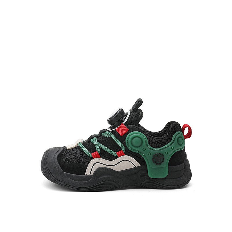 

Детские кроссовки Kids Low-top Green Jeep, черный/зеленый