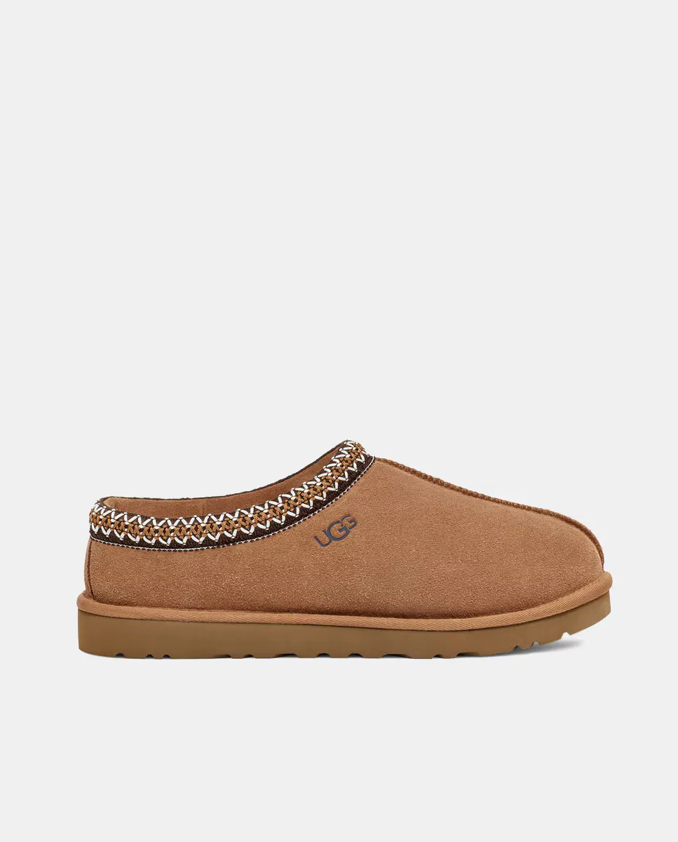 

Мужские кожаные тапочки Tasman с плетеным воротником UGG, светло-коричневый