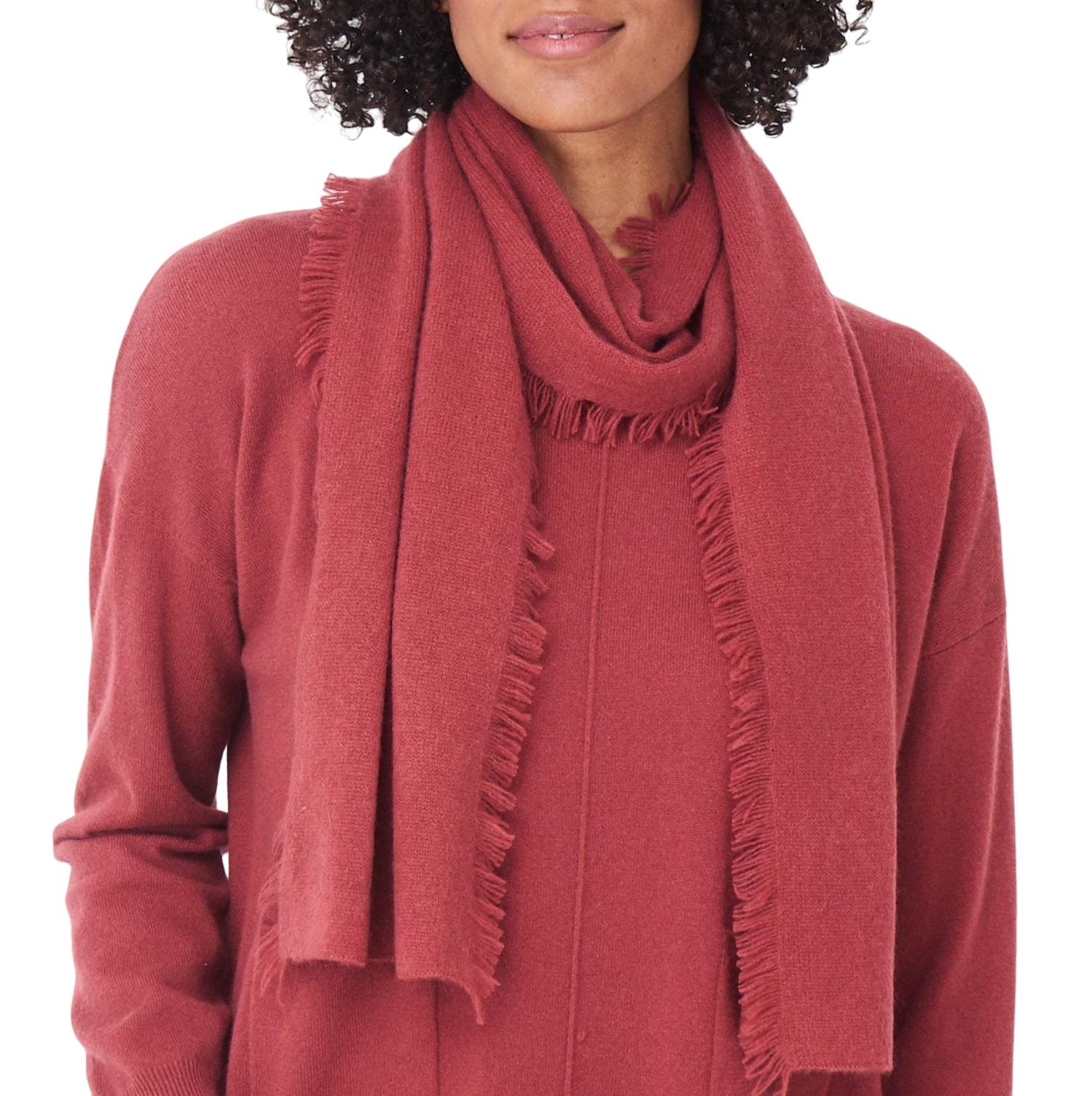 

Кашемировый шарф цвета Терра REPEAT cashmere, цвет terra