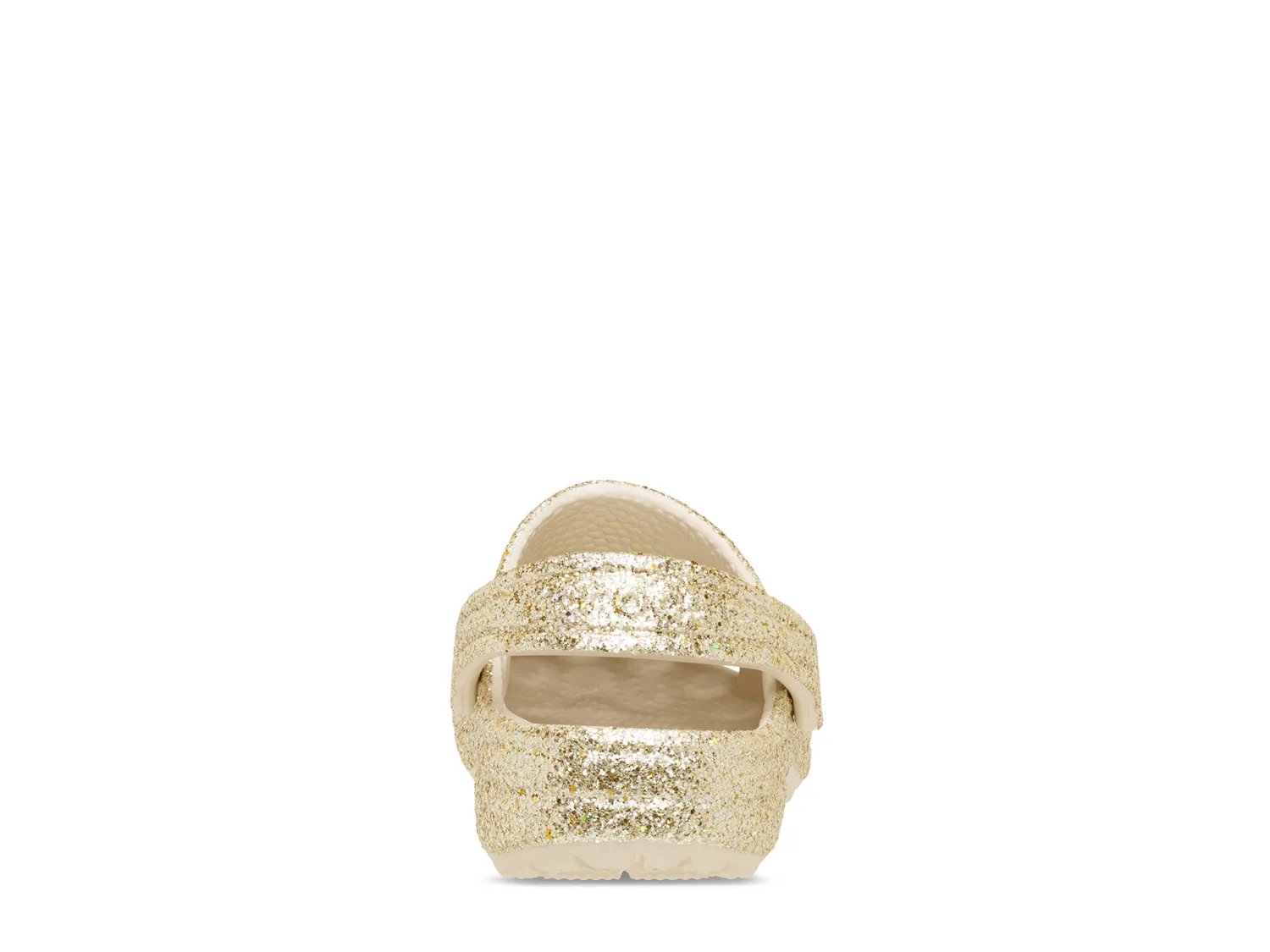 Сабо Crocs Classic Chunky Glitter Clog - Kids', золотой металлик — фото 3