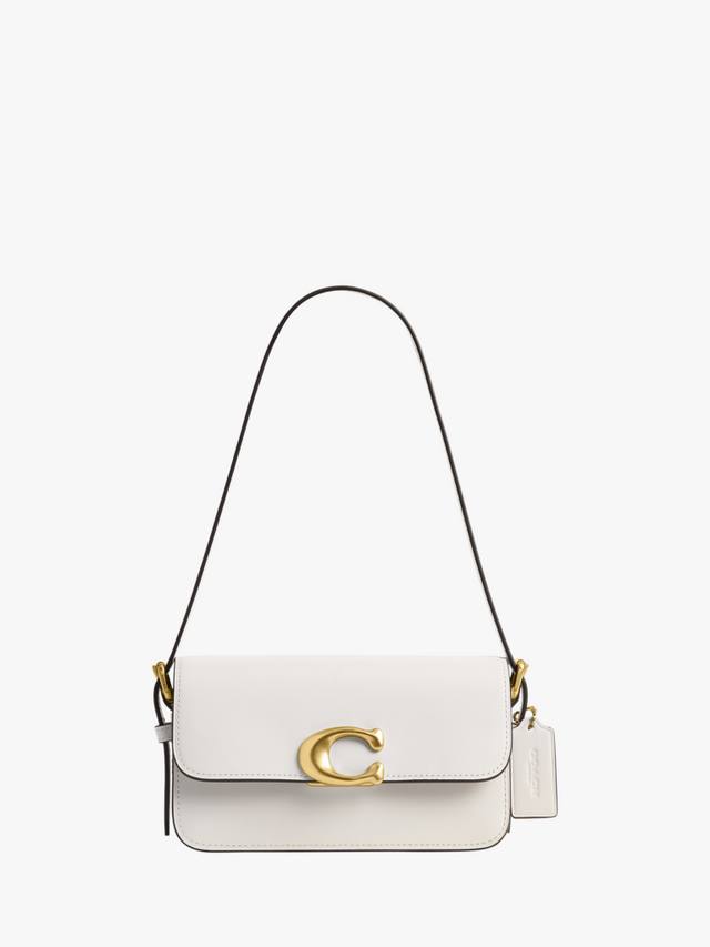 

Кожаная сумка через плечо Zoe Coach, Chalk