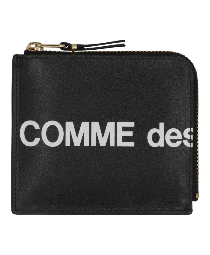 

Огромный кошелек на молнии с логотипом Comme Des Garã§Ons, черный