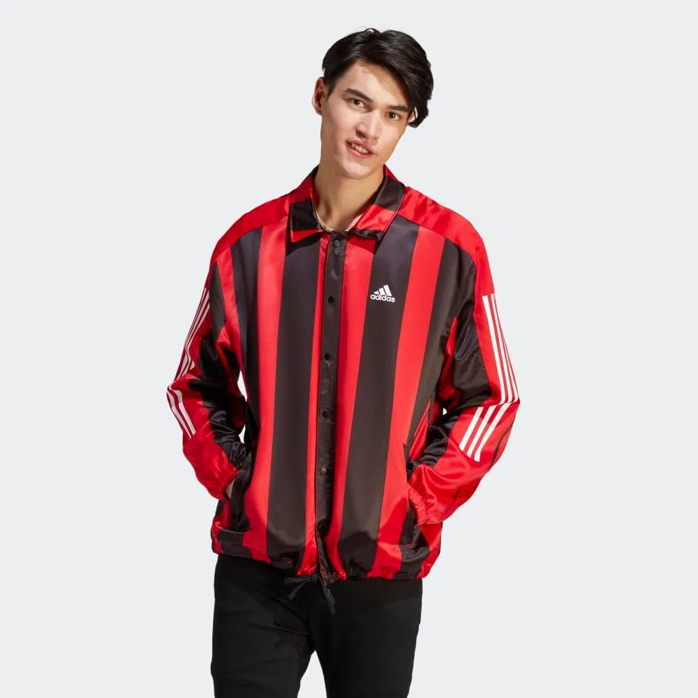 Куртка тренера Satin мужская Adidas, Better Scarlet — фото 2