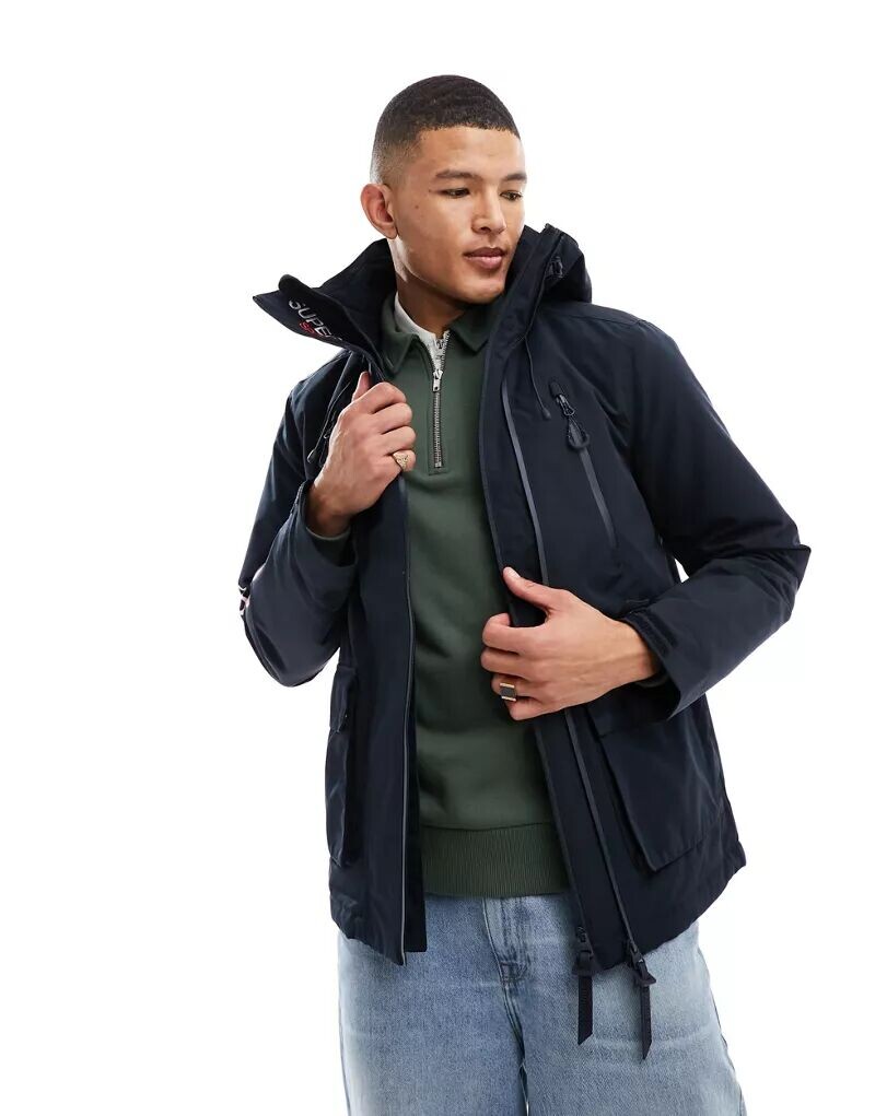 

Темно-синяя ветровка с капюшоном Superdry Ultimate Eclipse