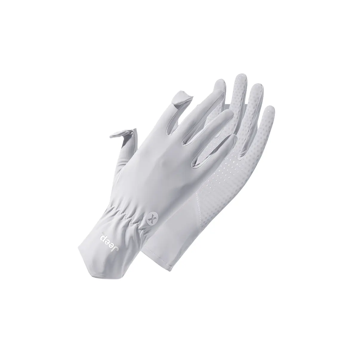 

Перчатки Ice Silk для защиты от солнца Unisex Jeep, yf-2502x светло-серый