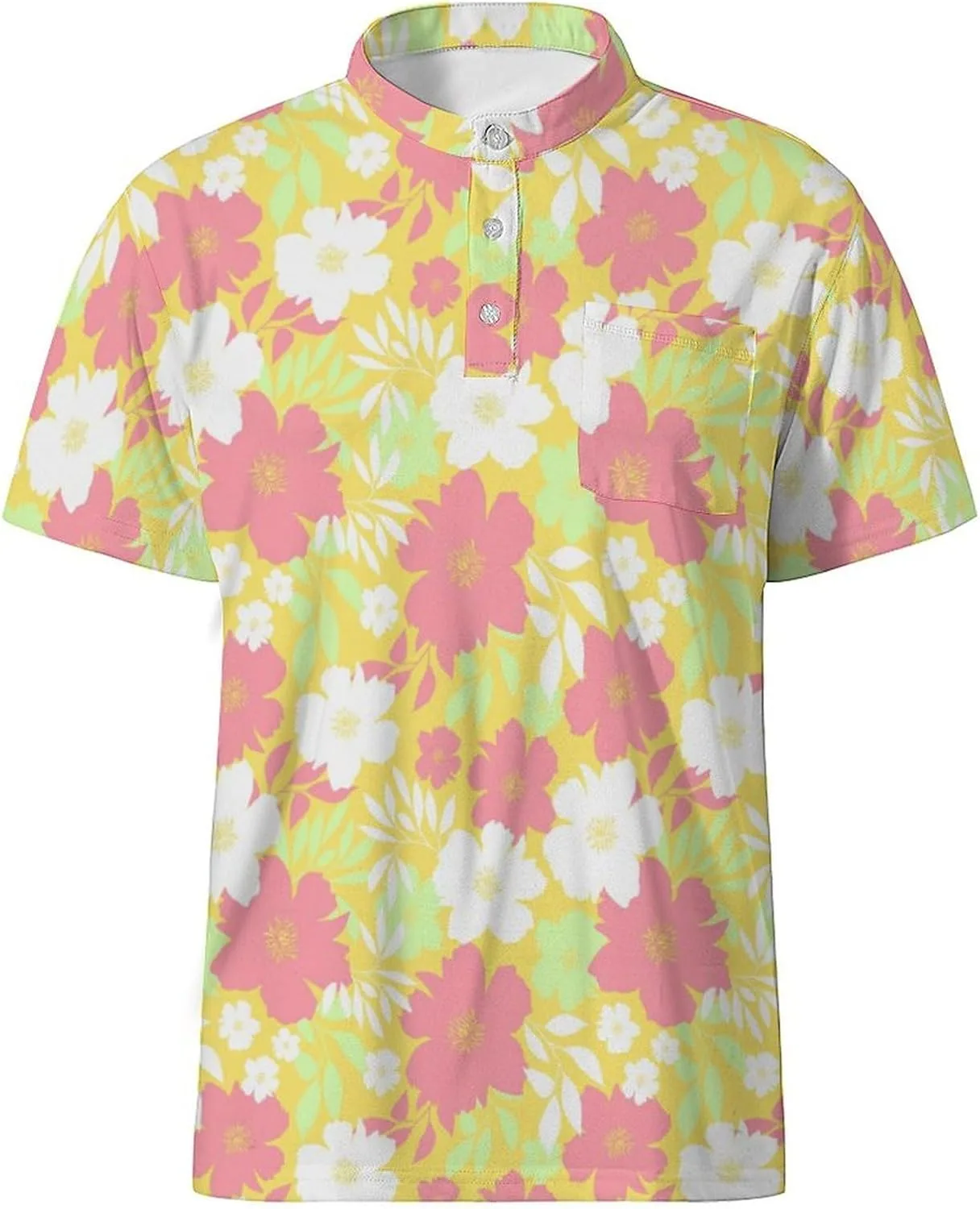 

Футболка Henley для мужчин, спортивная, с коротким рукавом INZVKJLU