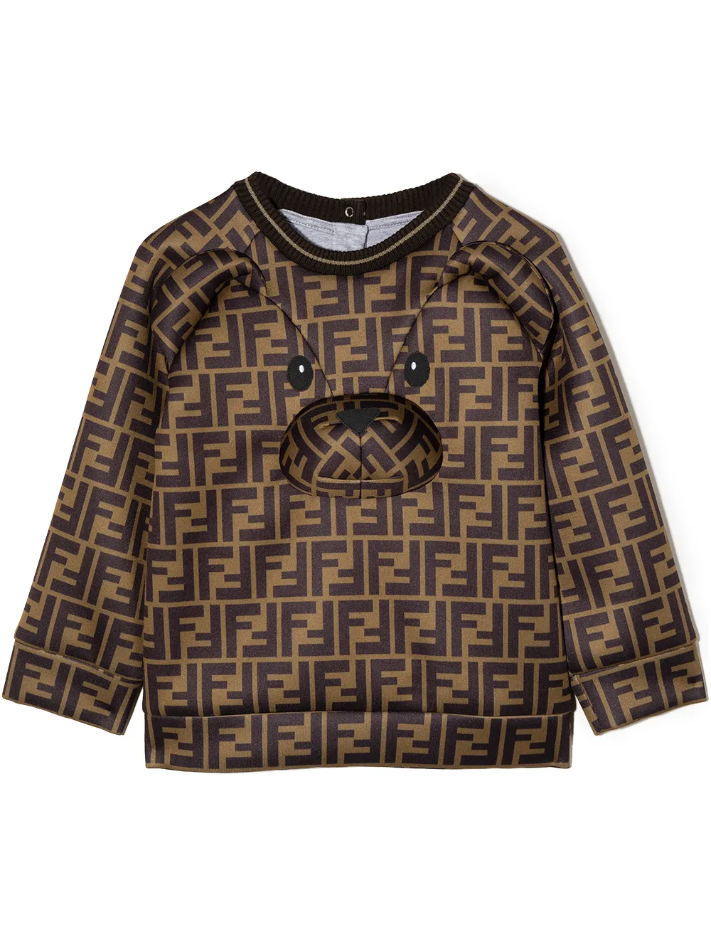 

Толстовка с логотипом FF FENDI KIDS, коричневый