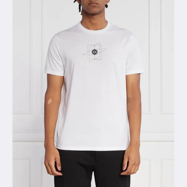 

Футболка стандартного кроя Armani Exchange, белый