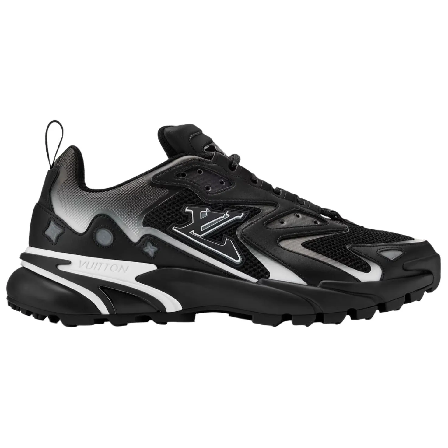 LOUIS VUITTON Кроссовки мужские Runner Tatic Cow Leather, Leather Low top Casual Black — фото 3