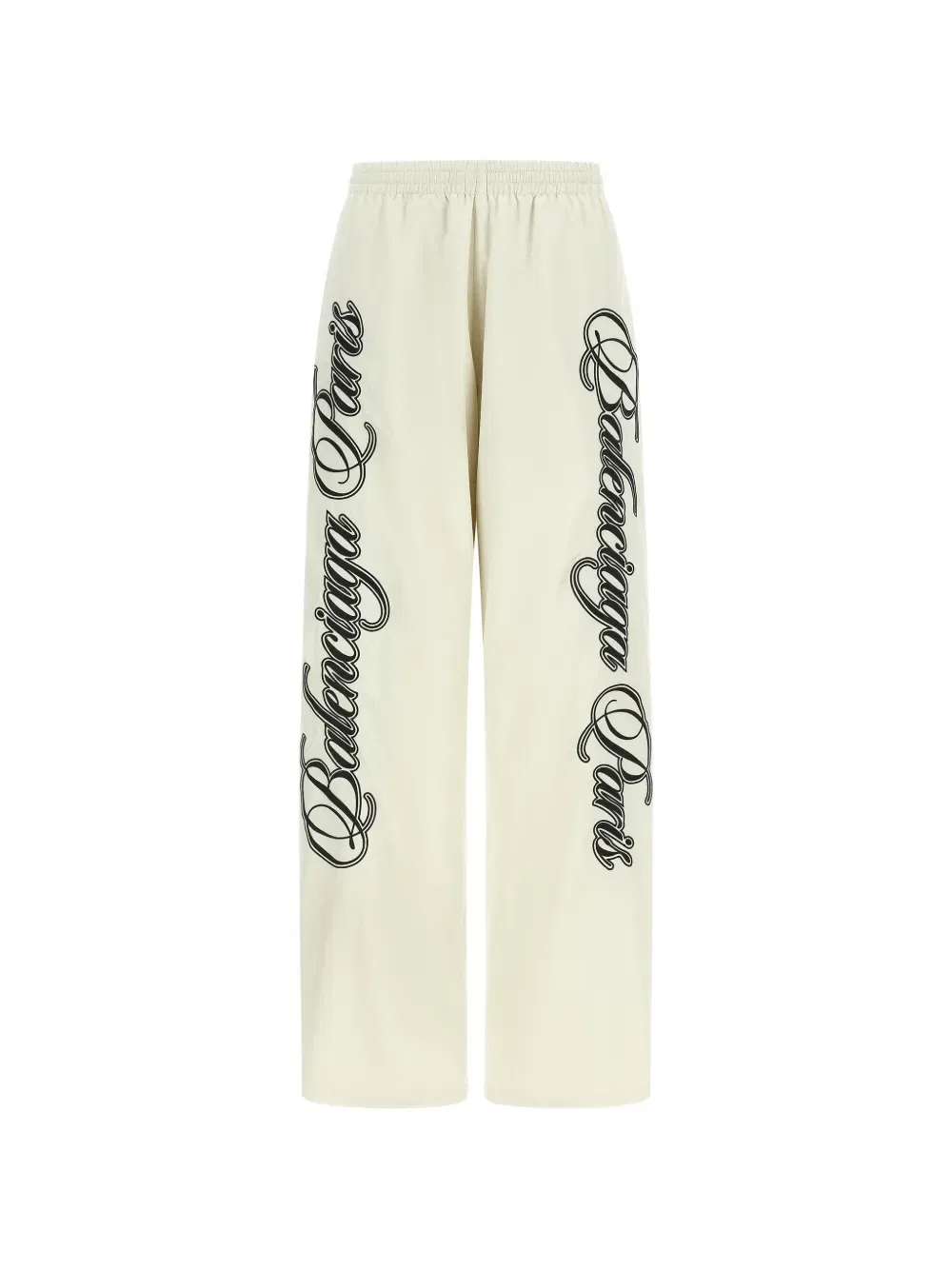 Двусторонние спортивные брюки Cursive BALENCIAGA, белый
