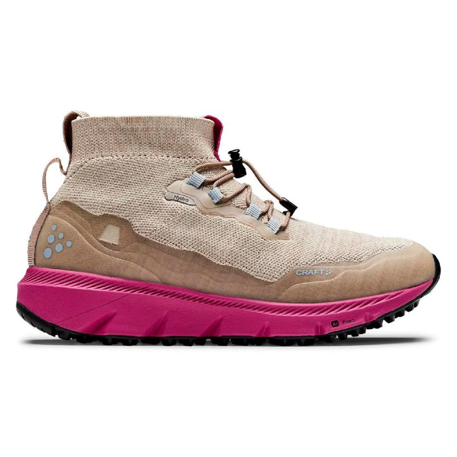 Женские трейловые кроссовки Nordic Fuseknit Hydro Mid Craft, Ecru/Roxo