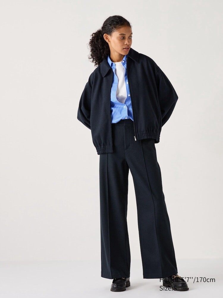 

Широкие брюки из джерси Uniqlo, цвет 69 синий