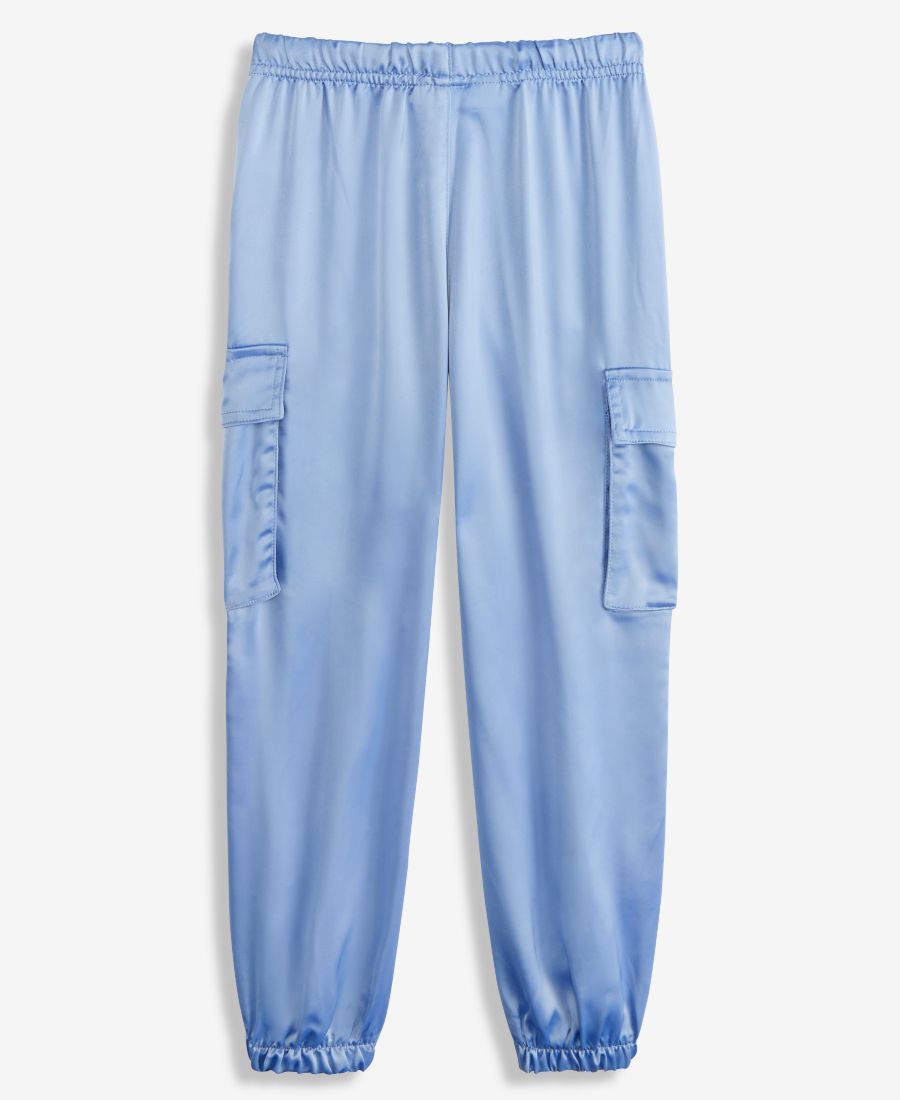 

Эксклюзивные атласные спортивные брюки-карго Epic Threads для девочек 5-12 лет Macy's, Clean Chambray