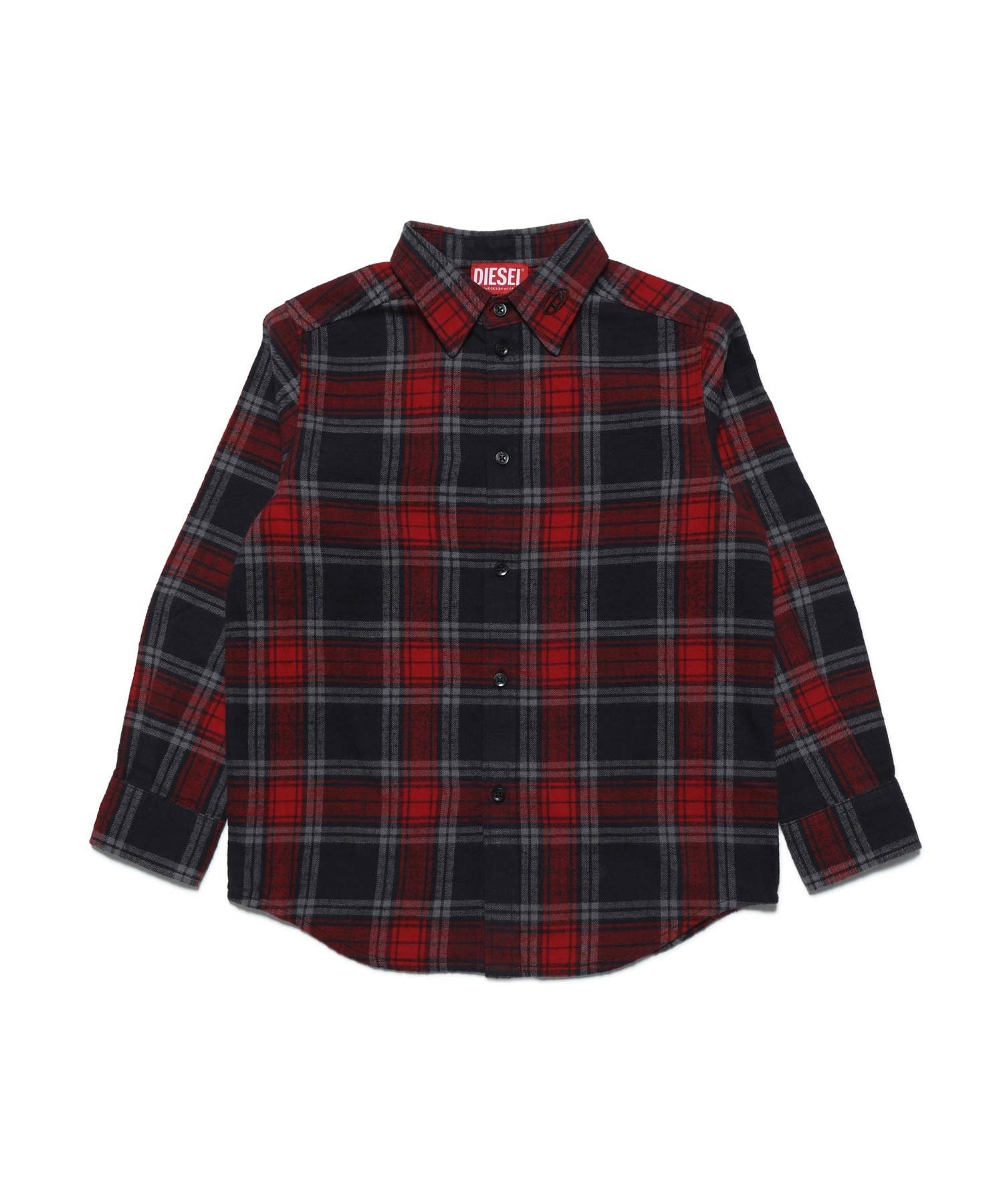 Детская и подростковая клетчатая рубашка DIESEL, Red — фото 2