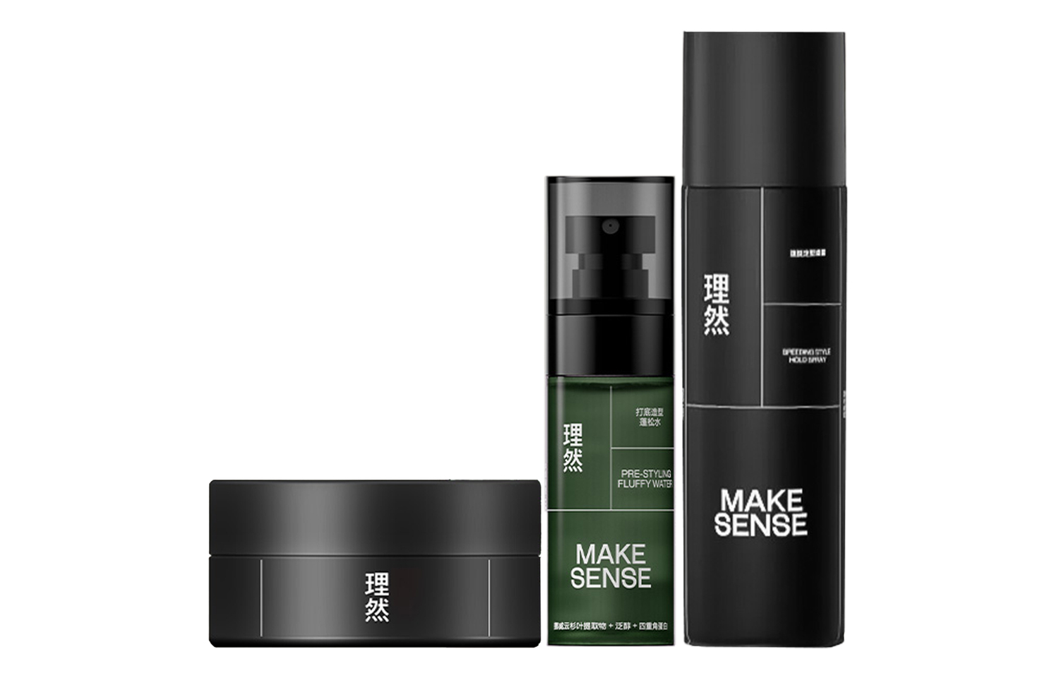 

Набор для ухода и мытья спреем для укладки, объема и придания формы 45мл+80г+250мл MAKE ESSENCE