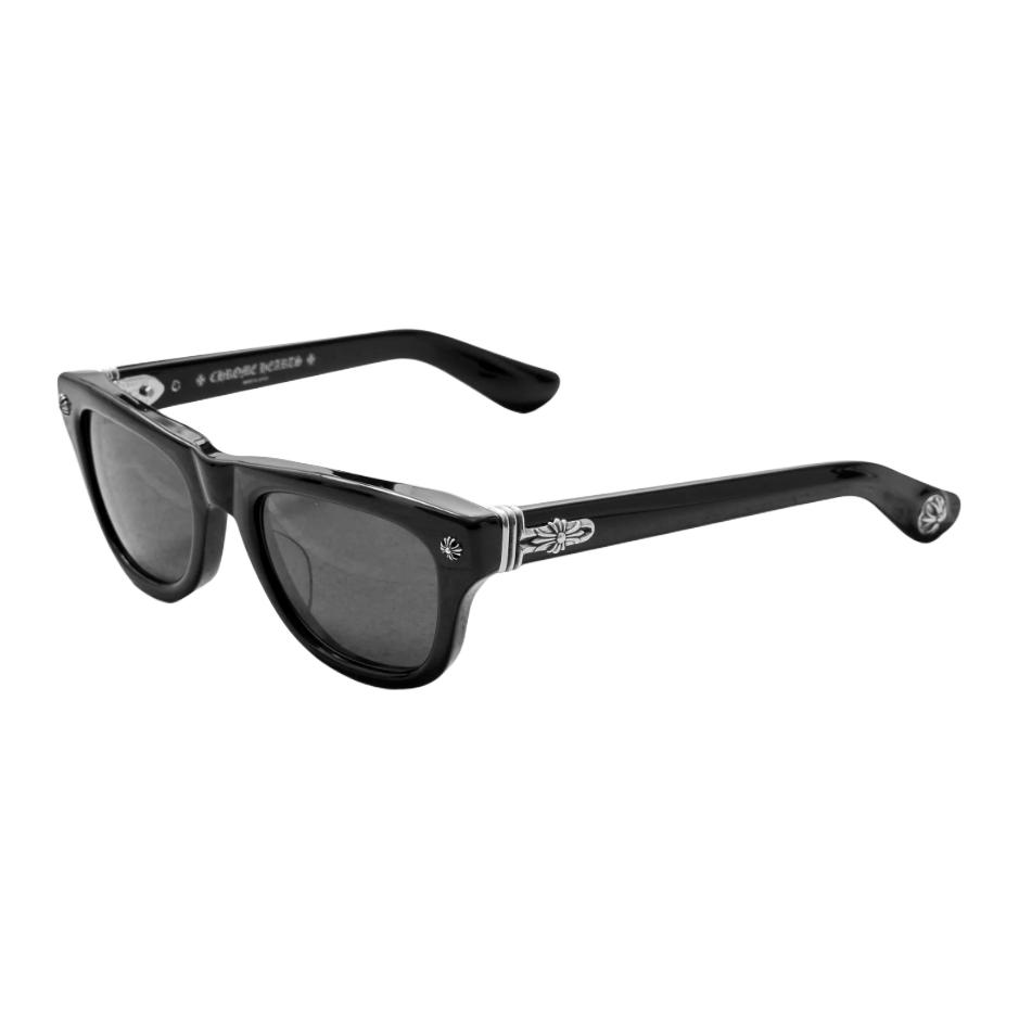 

Chrome Hearts Серебряная квадратная оправа для солнцезащитных очков унисекс черные, Black