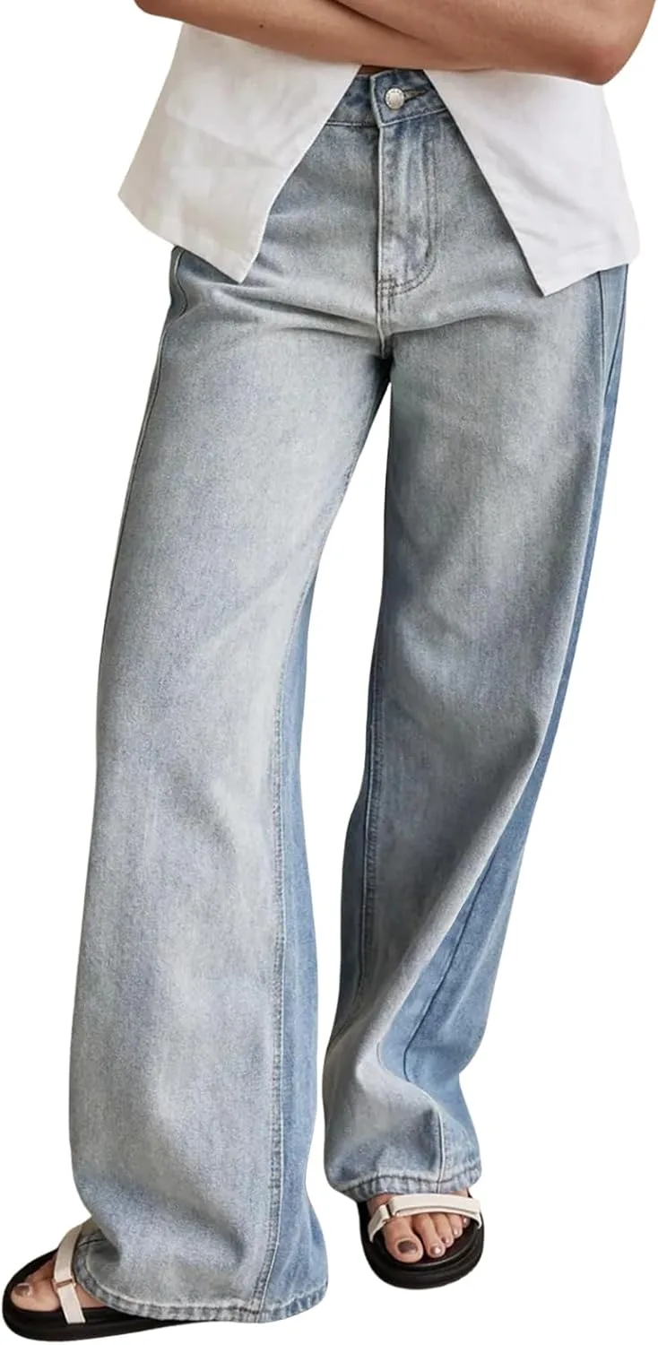 

ebossy женские джинсы low rise baggy в стиле 90s