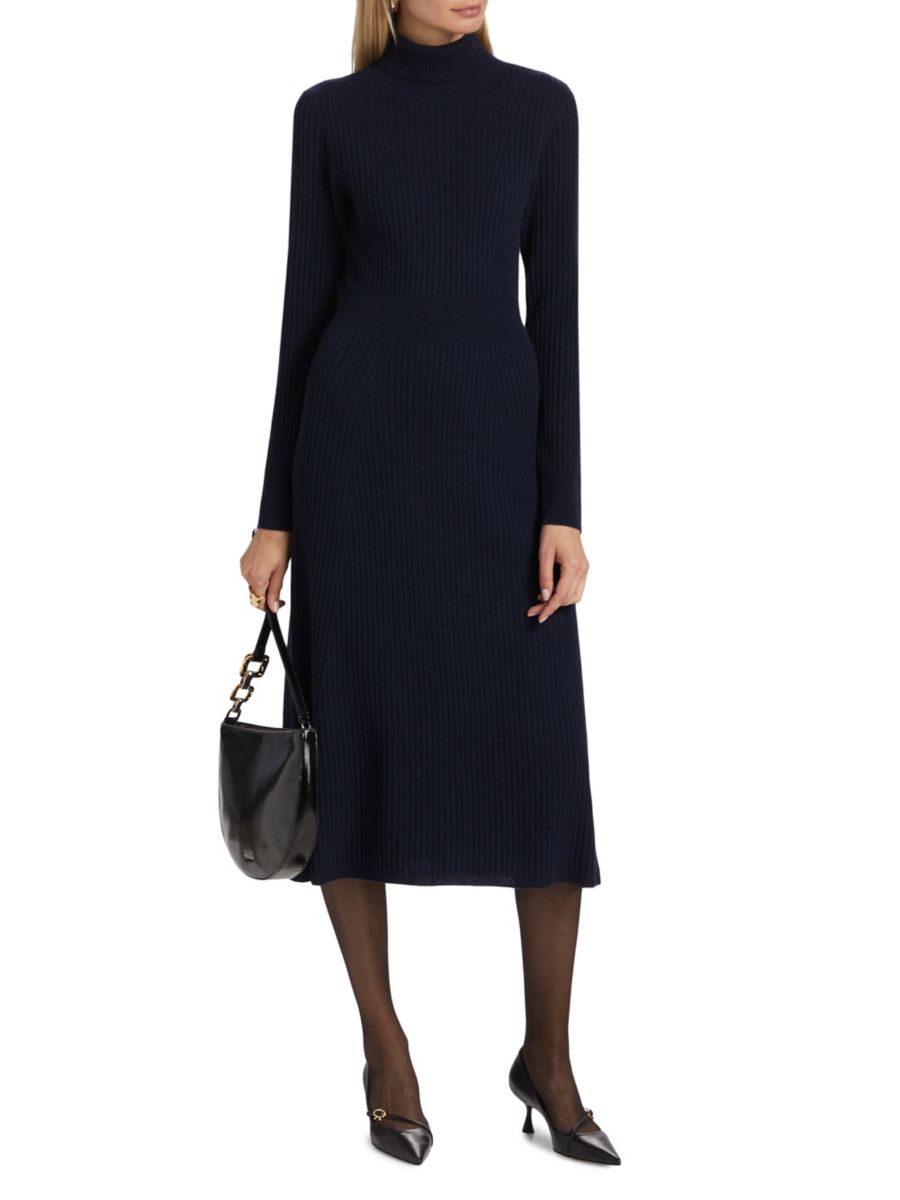 

Платье-водолазка миди Diana из шерсти Derek Lam 10 Crosby, цвет Midnight