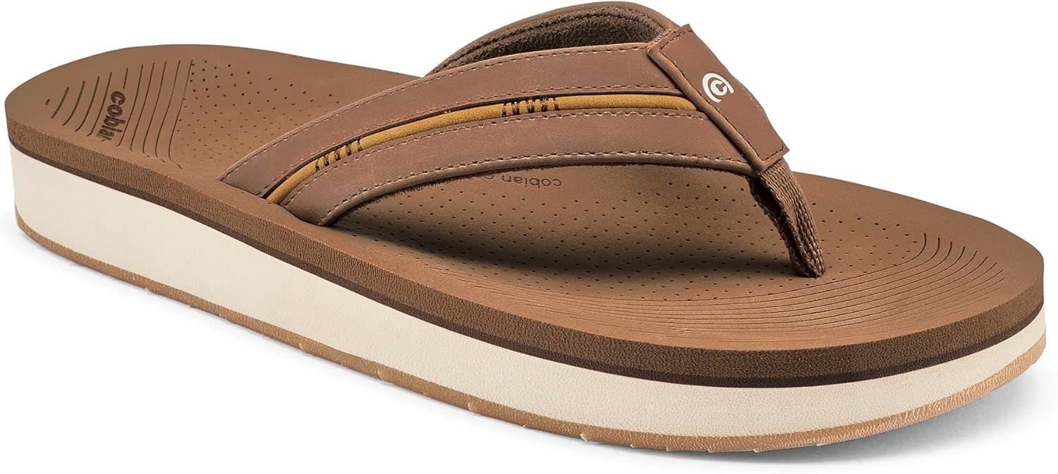 

Мужские сандалии-вьетнамки Cobian Ponto Rise с ремешком из синтетической кожи, Tan