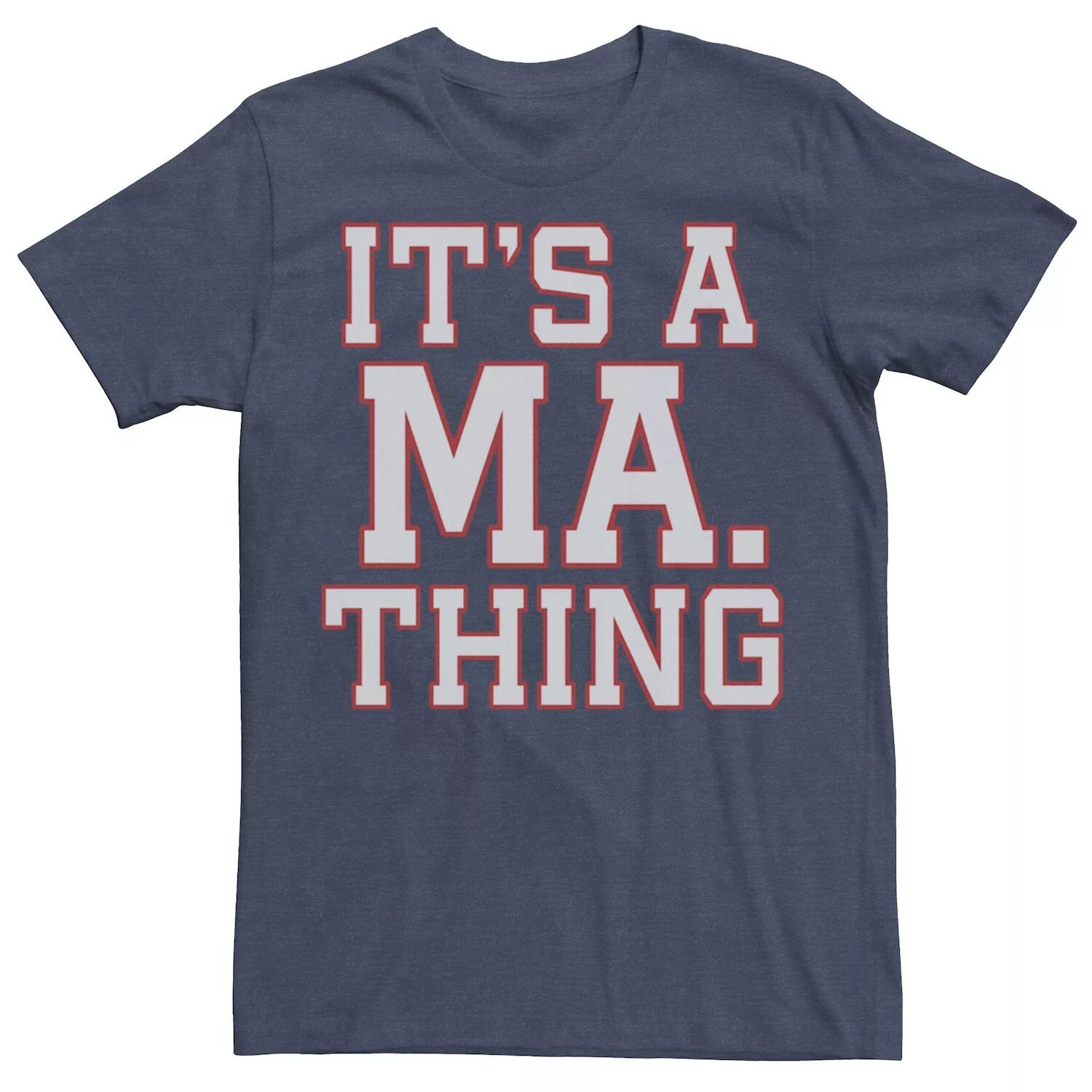 

Мужская красная футболка с контуром It's A Massachusetts Thing Licensed Character, Красный, Мужская красная футболка с контуром It's A Massachusetts Thing Licensed Character