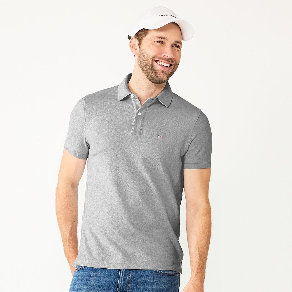 

Мужская футболка Tommy Hilfiger Justin Polo, цвет Gray Heather