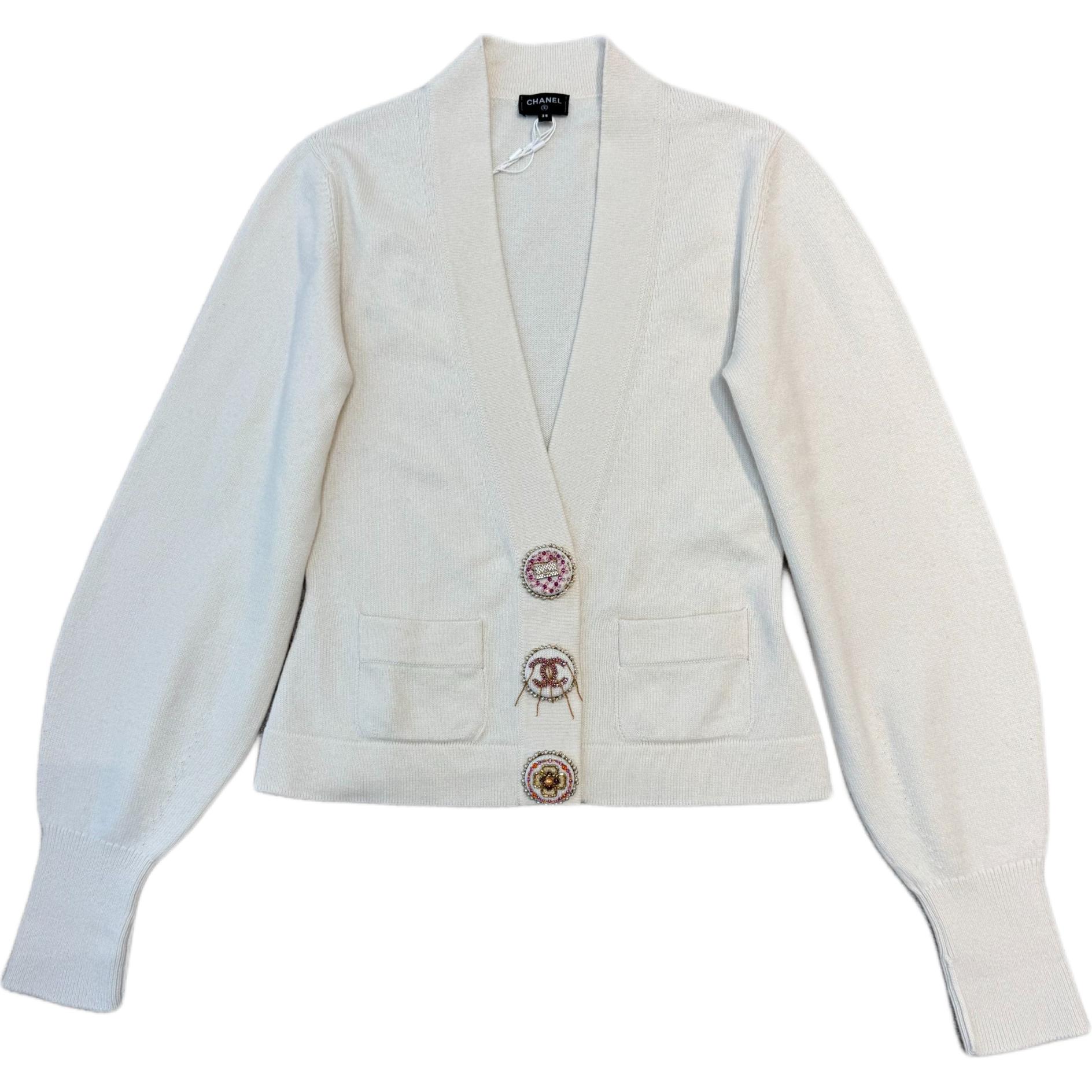 

Кашемировый свитер Women's CHANEL, экрю