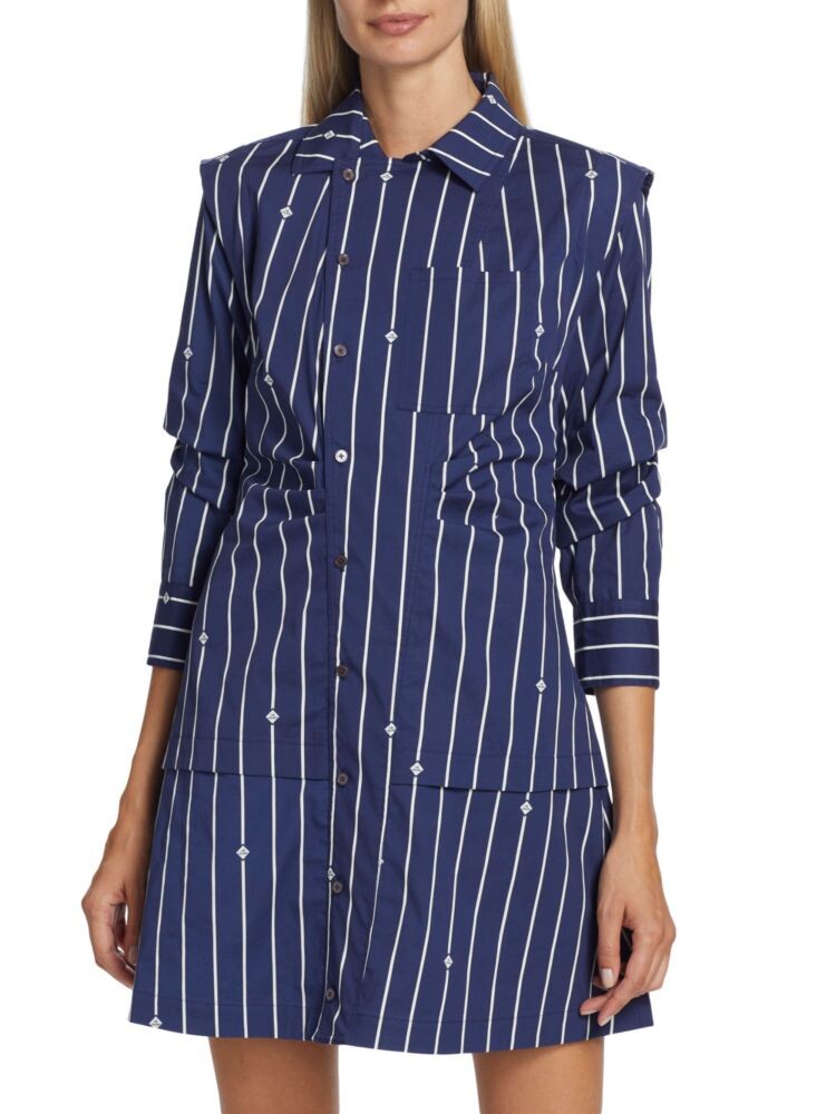 

Платье-рубашка Solana в полоску Derek Lam 10 Crosby, цвет Blue White