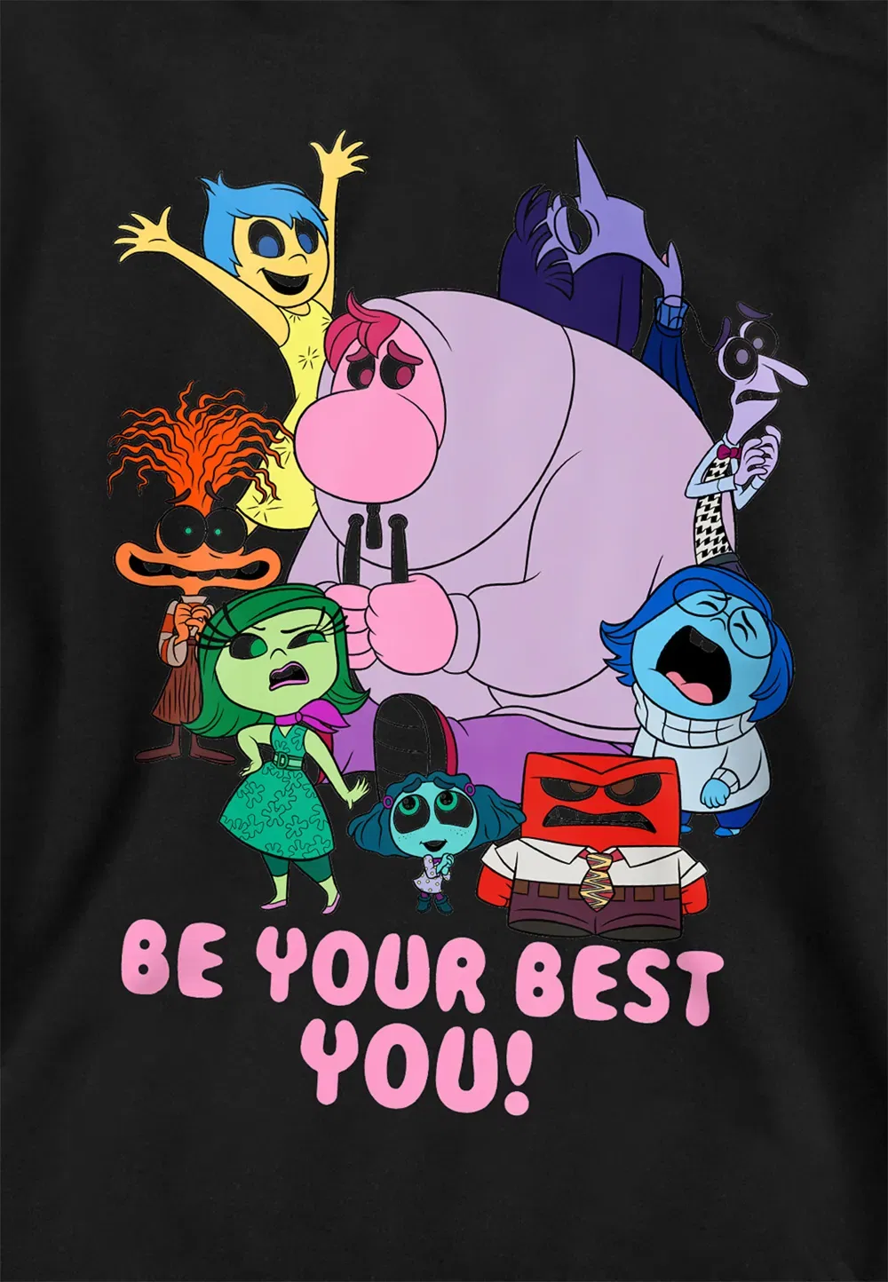 Детская худи Disney Be Your Best You, черная, черный — фото 2