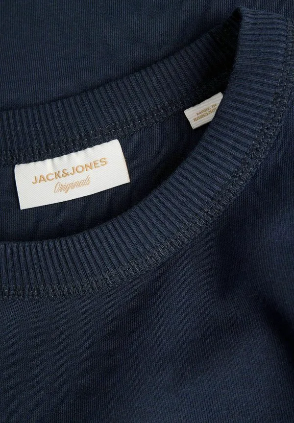 Толстовка с надписью jornorrebro crew Jack & Jones Junior, Sky Captain — фото 4