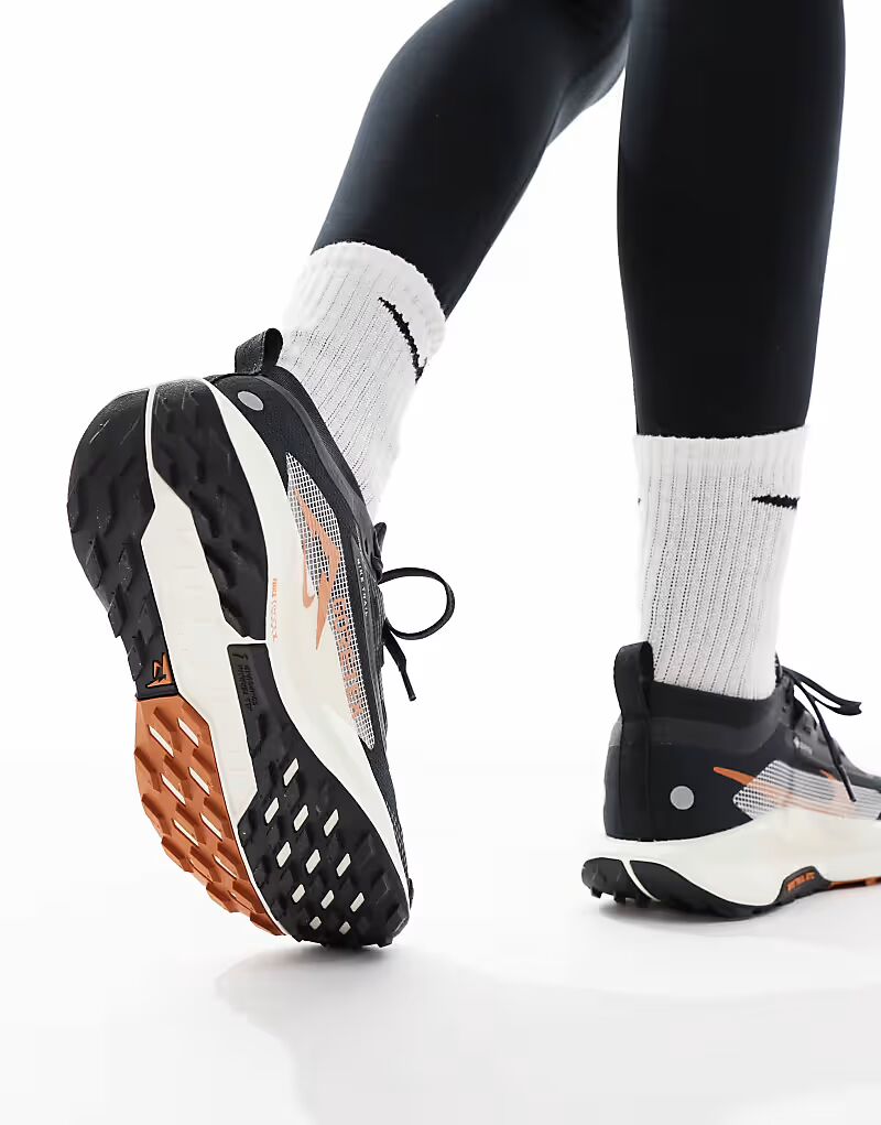 Кроссовки Nike Running ReactX Pegasus Trail 5 Gore-TEX темно-синего и белого цветов — фото 2