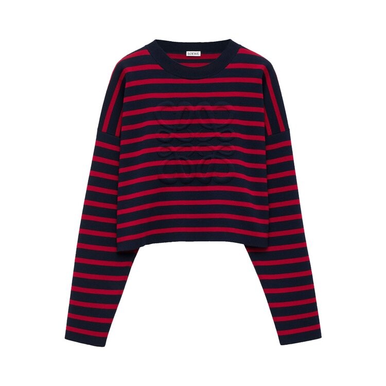 

Свитер Loewe Anagram Sweater, цвет Navy/Red