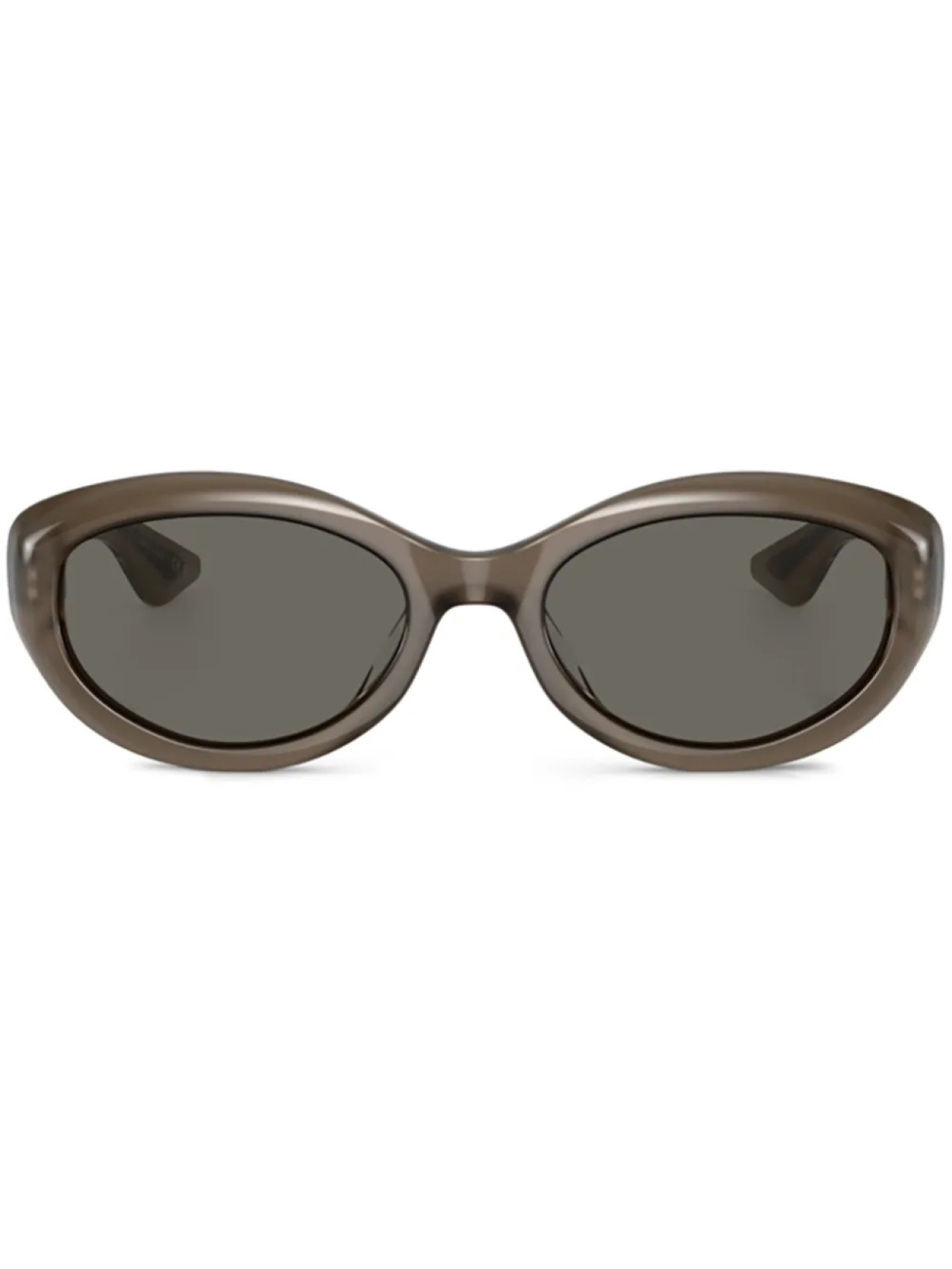 

Oliver Peoples солнцезащитные очки в овальной оправе из коллаборации с Khaite, коричневый