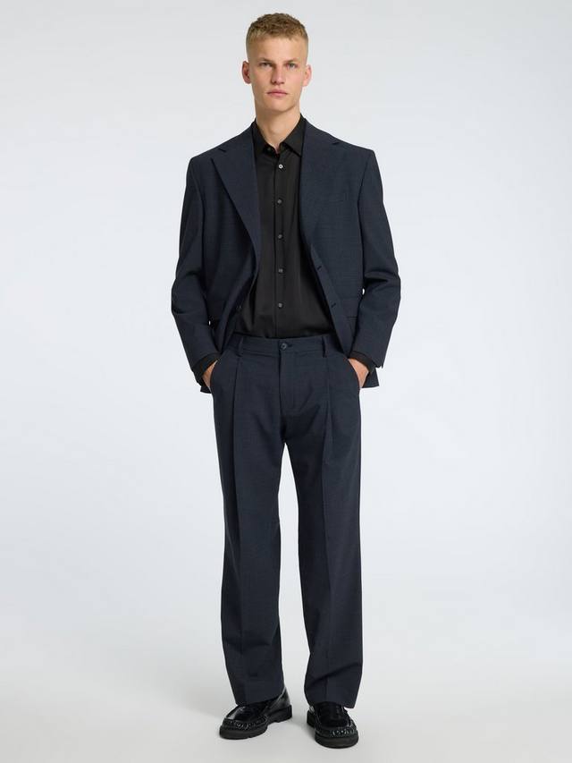 

Плиссированные брюки свободного покроя otto SELECTED HOMME, цвет Dark Grey Melange