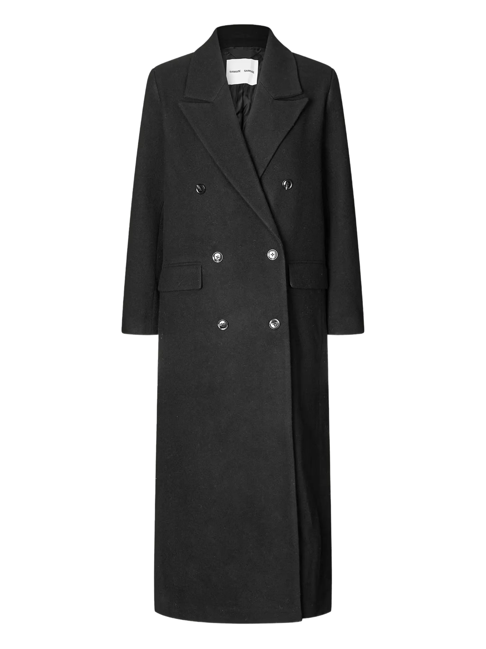

Двубортное пальто Sajill Samsoe Samsoe, черный