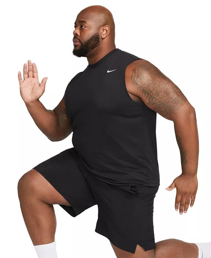 Мужская футболка для фитнеса без рукавов Legend Dri-FIT Nike, черный — фото 4