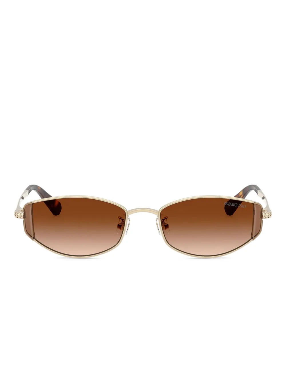 

Солнцезащитные очки в овальной оправе Swarovski Eyewear, золотой