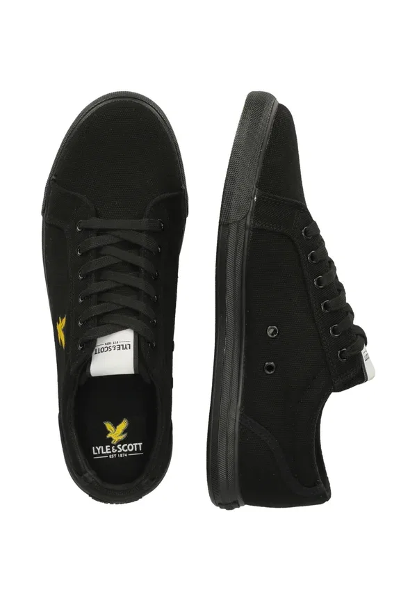 Кроссовки Lyle & Scott, модель halket trainers, цвет черный — фото 3