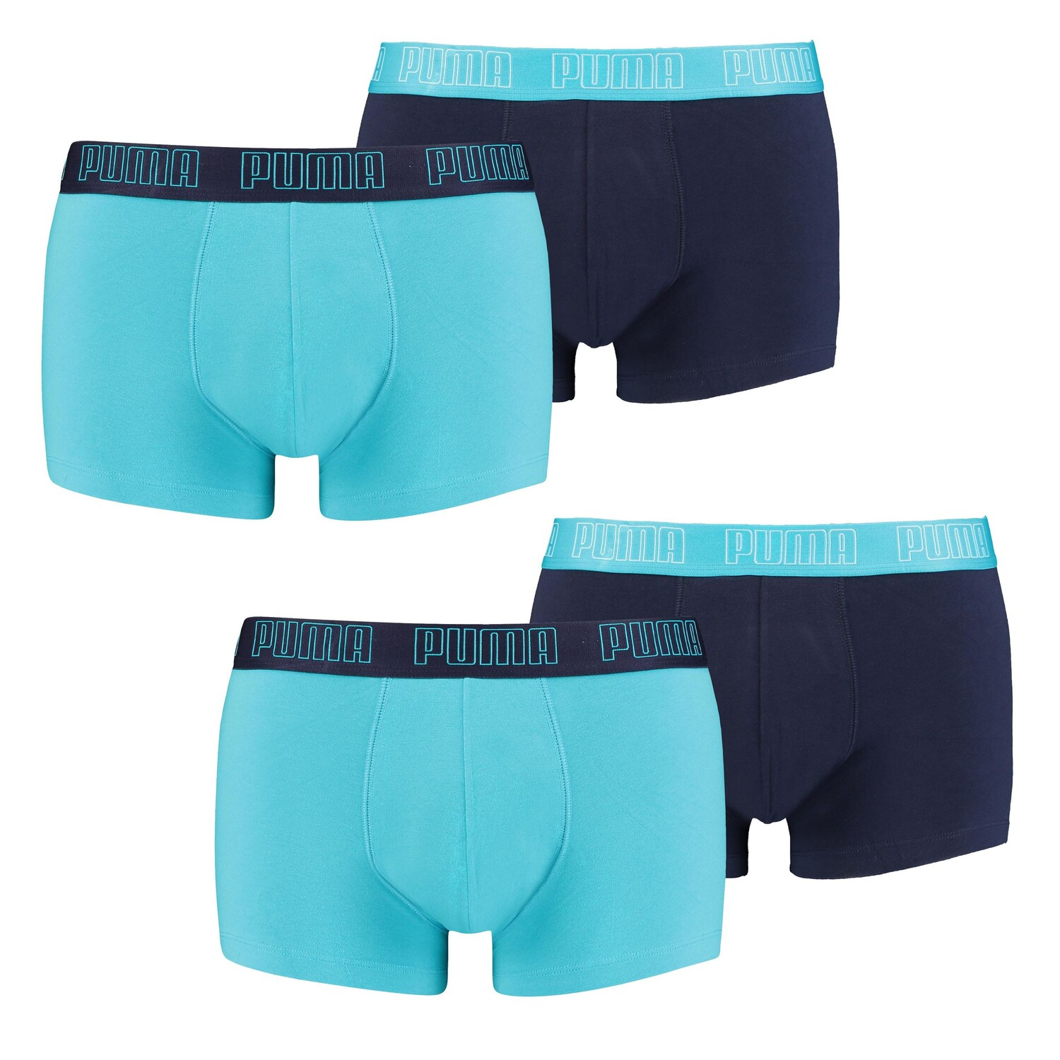 

Боксеры Puma Boxershorts PUMA BASIC TRUNK 4P, цвет 005 - Aqua / Blue
