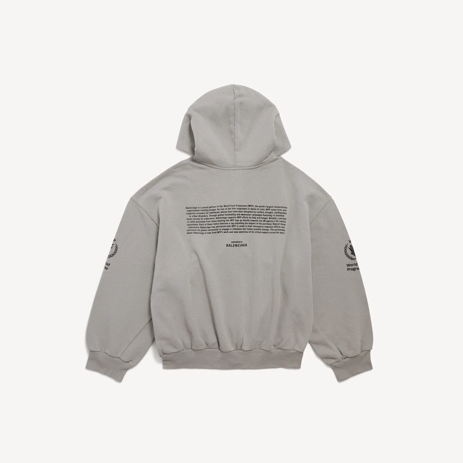 Мужская толстовка на молнии WFP Regular в цвете Balenciaga Grey, серый — фото 2