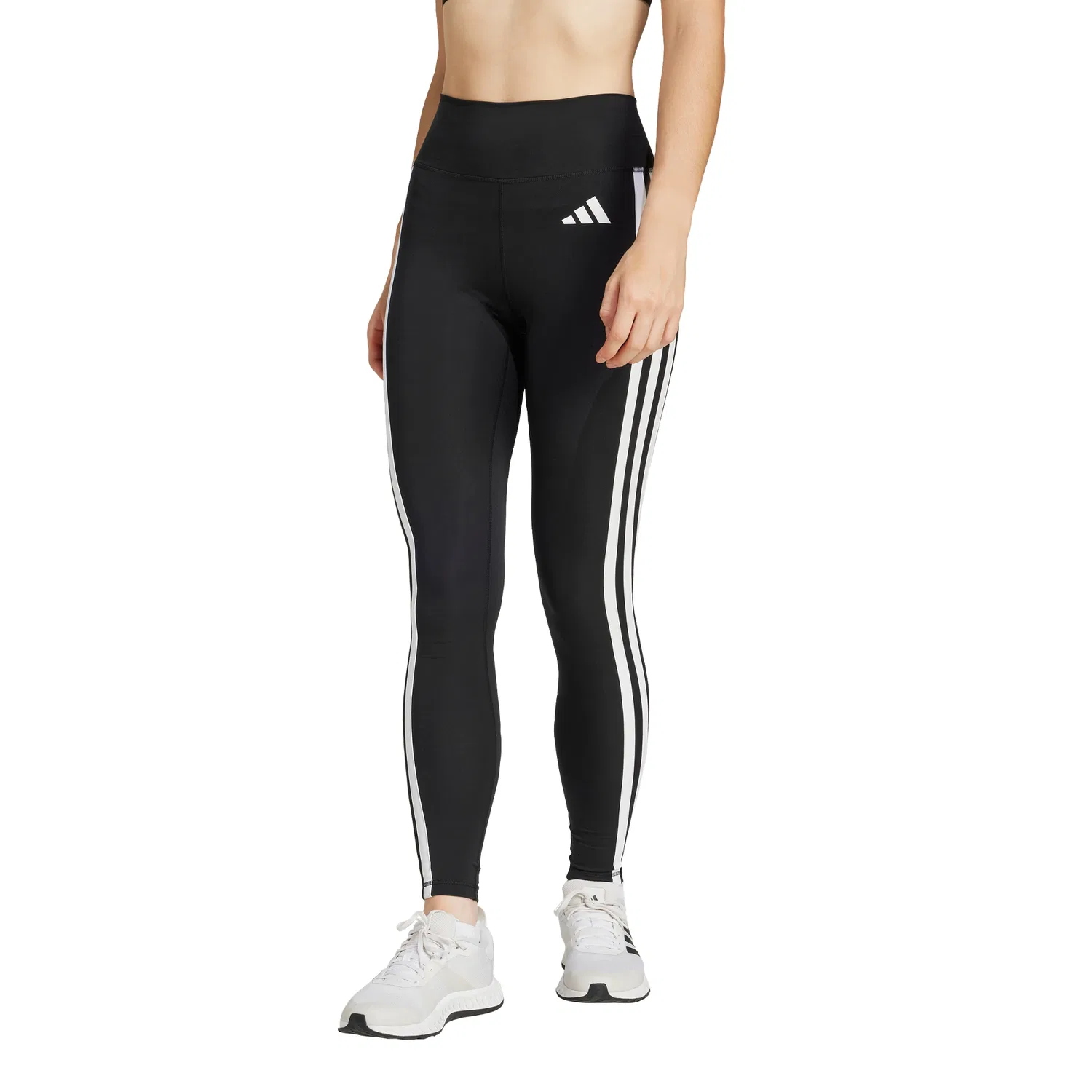 Женские леггинсы Opt Essential 3S 7/8 чёрно-белые от Adidas — фото 4