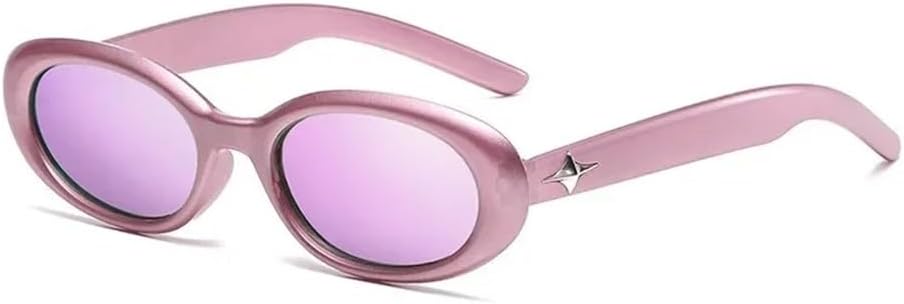 

Популярные модные солнцезащитные очки маленького овального размера для женщин, винтажные очки с леопардовым принтом, модные солнцезащитные очки для мужчин, очки с защитой от УФ-излучения UV400 UJNHGQ, Pink