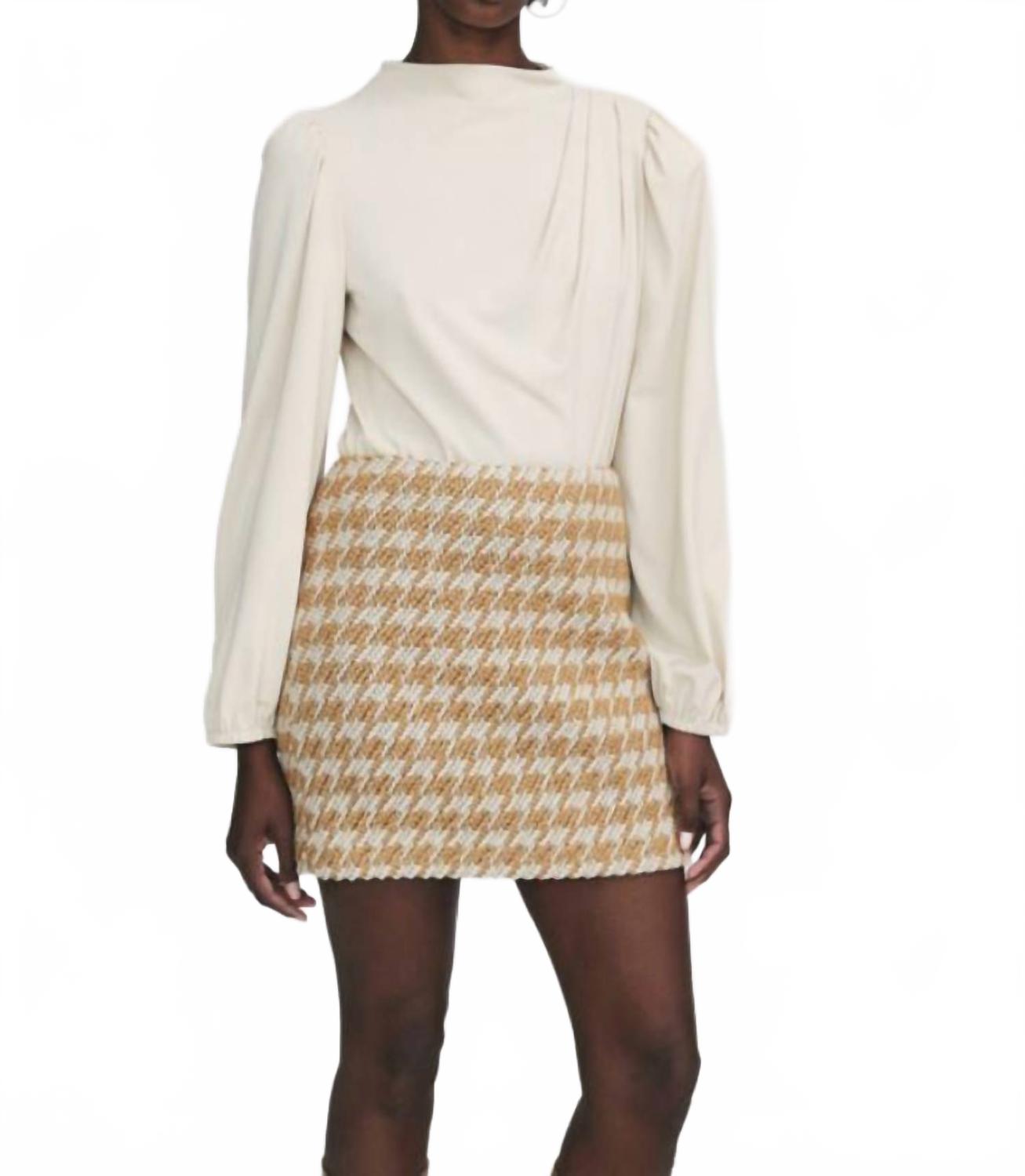 

Блузка с длинным рукавом из матового джерси цвета шампанского Iris Setlakwe, Champagne